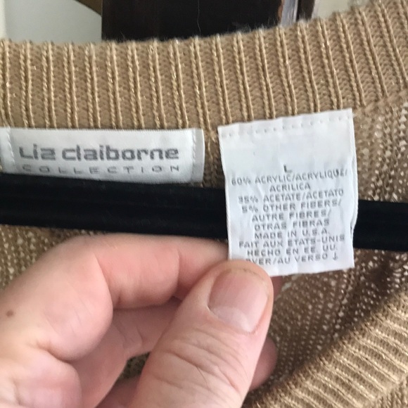 Liz Claiborne vintage sweater. Large - Picture 3 of 5
